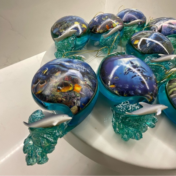 Vintage Bradford Editions Above & Below 9 Ornaments by Christian Riese Lassen - Picture 2 of 10